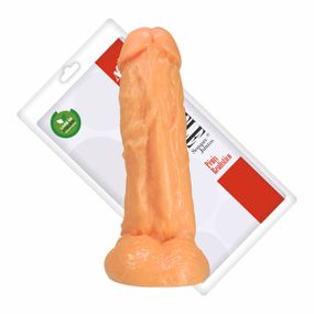 Prótese 16x15cm Com Escroto (ADAO07) - Bege - Revender Sex Shop- Sex Shop discreta em BH