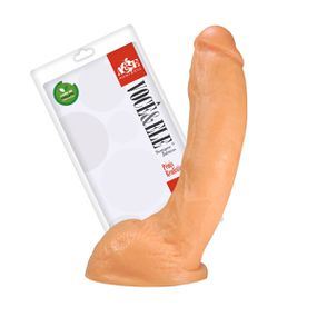 Prótese 18x15cm Com Escroto (ADAO08) - Bege - Revender Sex Shop- Sex Shop discreta em BH