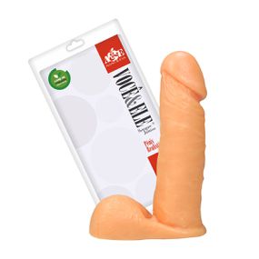 Prótese 14x13cm Com Escroto (ADAO10) - Bege - Revender Sex Shop- Sex Shop discreta em BH