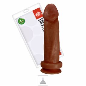 Prótese 18x16cm Com Ventosa (ADAO25) - Marrom - Revender Sex Shop- Sex Shop discreta em BH