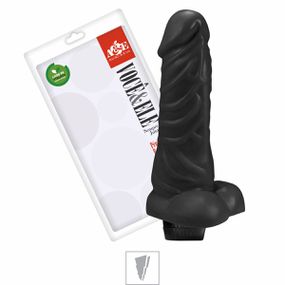 Prótese 13x15cm Com Vibro e Escroto (ADAO63) - Preto - Revender Sex Shop- Sex Shop discreta em BH