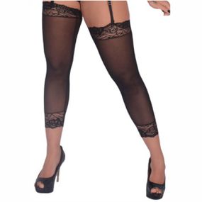 *Meia 7/8 Com Renda Califórnia (CF0101) - Preto - Revender Sex Shop- Sex Shop discreta em BH