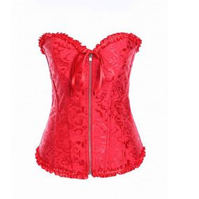 *Corselet Tomara Que Caia C/ Ziper Fronta- (GS110004) - Verm... - Revender Sex Shop com menor preço de BH