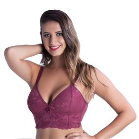 Soutien Duanip Sem Aro E Sem Bojo (DU759) - Vinho - Revender Sex Shop- Sex Shop discreta em BH