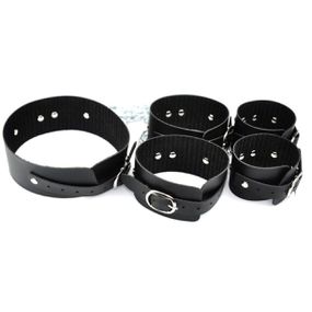 Kit Coleira Algema E Tornozeleira Com Corrente (DX507) - Pre... - Revender Sex Shop com menor preço de BH