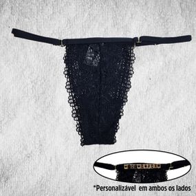 *Calcinha Para Personalização (GS1105) - Preto - Revender Sex Shop com menor preço de BH