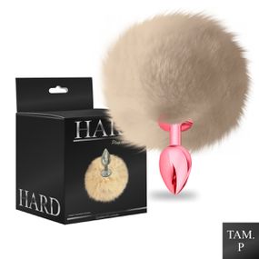 Plug Metálico PomPom Claro Hard (HA115) - Vermelho - Revender Sex Shop- Sex Shop discreta em BH