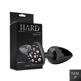 Plug de Metal Com Pedra de Coração Cravejada (HA136) - Onix... - Revender Sex Shop com menor preço de BH
