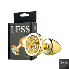 Plug de Plástico P Less Dourado Com Pedras Cravejadas (HA143... - Revender Sex Shop com menor preço de BH