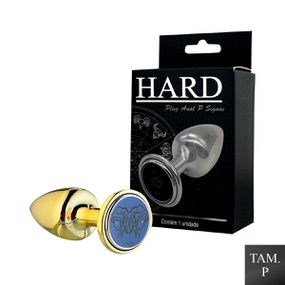 Plug de Metal P Signos Gêmeos (HA162GE) - Dourado - Revender Sex Shop com menor preço de BH