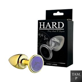 Plug de Metal P Signos Sagitário (HA162SA) - Dourado - Revender Sex Shop com menor preço de BH
