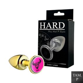 Plug de Metal P Signos Touro (HA162TO) - Dourado - Revender Sex Shop com menor preço de BH