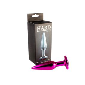 Plug de Metal Slim Com Pedras Variadas (HA172) - Rosa - Revender Sex Shop com menor preço de BH