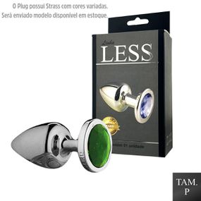 Plug de Plástico P Com Pedras Variadas (HA191) - Cromado - Revender Sex Shop com menor preço de BH