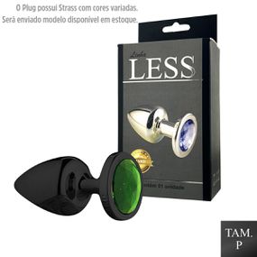 Plug de Plástico P Com Pedras Variadas (HA191) - Preto - Revender Sex Shop com menor preço de BH