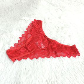 *Calcinha Renda Conforto (LK001) - Vermelho - Revender Sex Shop com menor preço de BH