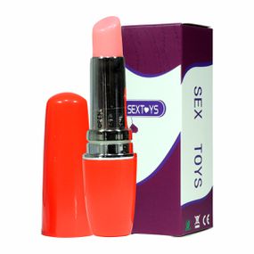 *Vibrador Formato De Batom Sex Toys ME (MBA1302) - Vermelho - Revender Sex Shop- Sex Shop discreta em BH