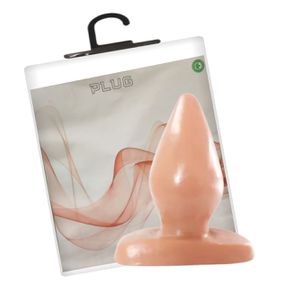 Plug Pvc Maciço GS Acessórios (P03001) - Bege - Revender Sex Shop com menor preço de BH