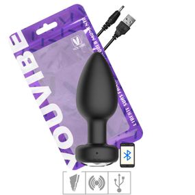 Plug de Silicone Com Vibro Via APP VP - (PL188) - Preto - Revender Sex Shop com menor preço de BH