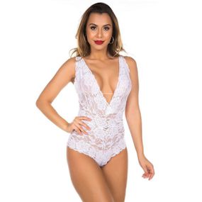 *Body Renda-Se (PS8319) - Branco - Revender Sex Shop- Sex Shop discreta em BH