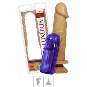 Prótese 15x13 Com Vibro e Ventosa (PV017) - Bege - Revender Sex Shop- Sex Shop discreta em BH