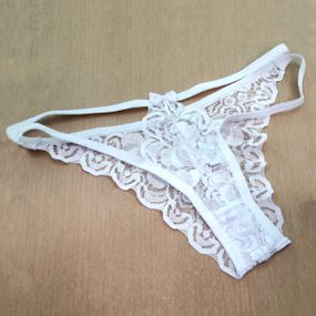 *Calcinha Ana Lua (REN0007) - Branco - Revender Sex Shop com menor preço de BH