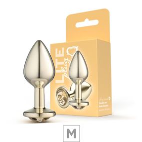 Plug De Metal M Lite Plug (SF254-ST934) - Dourado - Revender Sex Shop com menor preço de BH