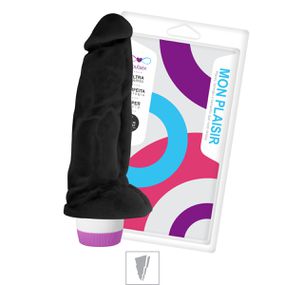 Prótese 15x16cm Com Vibro e Escroto (SS014V-ST401) - Preto - Revender Sex Shop- Sex Shop discreta em BH