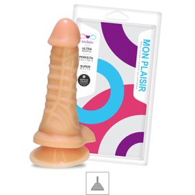 Prótese 12x12cm Com Ventosa e Escroto (SSV029) - Bege - Revender Sex Shop- Sex Shop discreta em BH