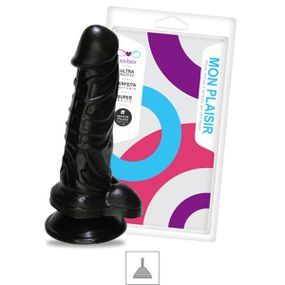 Prótese 12x12cm Com Ventosa e Escroto (SSV029) - Preto - Revender Sex Shop- Sex Shop discreta em BH