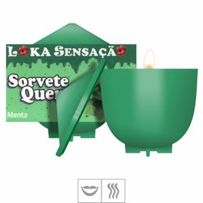 Vela Beijável Sorvete Quente 25g (ST148) - Menta - Revender Sex Shop- Sex Shop discreta em BH