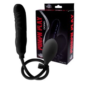 Prótese 15cm Inflável VP (PE017-ST276) - Preto - Revender Sex Shop- Sex Shop discreta em BH