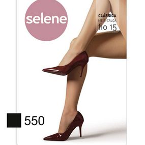 *Meia Calça Clássica Selene Fio 15 (ST371) - Preto - Revender Sex Shop- Sex Shop discreta em BH