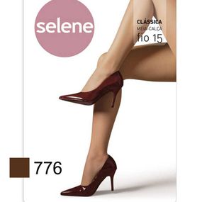*Meia Calça Clássica Selene Fio 15 (ST371) - Tabaco - Revender Sex Shop- Sex Shop discreta em BH