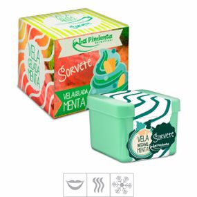 *Vela Beijável Sorvete 50g (L313-ST423) - Menta - Revender Sex Shop- Sex Shop discreta em BH