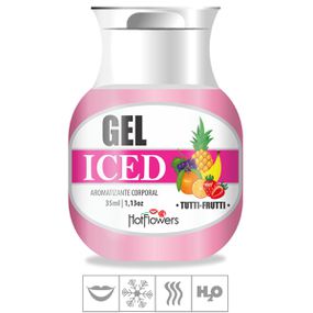Gel Comestível Hot Flowers Iced 35ml (ST572) - Tutti-Frutti - Revender Sex Shop com menor preço de BH