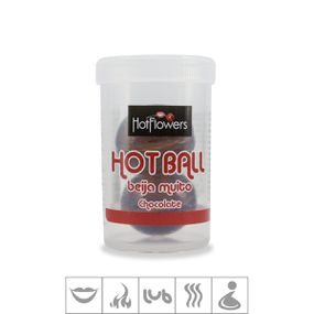 Bolinha Beijável Hot Ball Com 2un (ST579) - Chocolate - Revender Sex Shop- Sex Shop discreta em BH