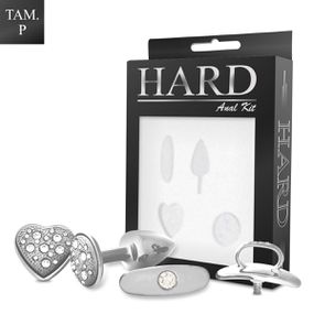 Kit Plug Cravejado Com Base Removivel P (HA131-ST616) - Crom... - Revender Sex Shop com menor preço de BH