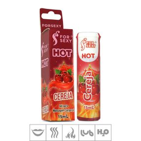 Gel Comestível For Sexy Hot 15ml (ST730) - Cereja - Revender Sex Shop- Sex Shop discreta em BH