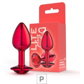 Plug de Metal P Lite Plug (SF256-ST933) - Vermelho - Revender Sex Shop com menor preço de BH