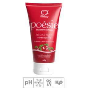 Sabonete Íntimo Poésie 60g (ST946) - Morango - Revender Sex Shop com menor preço de BH