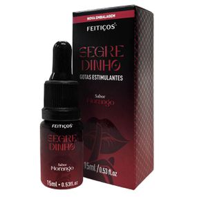 Excitante Unissex Segredinho 15ml (ST979) - Morango - Revender Sex Shop com menor preço de BH