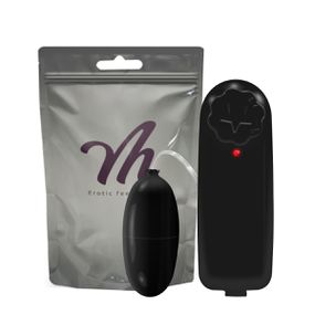 Ovo Vibratório Bullet Erotic Feelings (VM003) - Preto - Revender Sex Shop com menor preço de BH