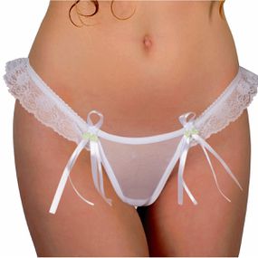 *Calcinha Noivinha (WI1703) - Branco - Revender Sex Shop- Sex Shop discreta em BH