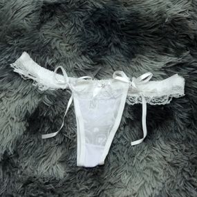 *Calcinha Fácil (ASK0143) - Branco - Revender Sex Shop- Sex Shop discreta em BH