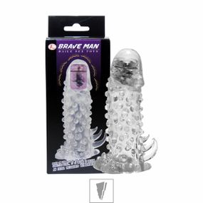 Capa Peniana Com Vibro Brave Man 14cm VP (CA028) - Translúci... - Revender Sex Shop- Sex Shop discreta em BH