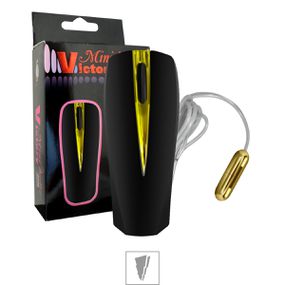 *Mini Bullet Victory Com Fio VP (CB013P) - Dourado - Revender Sex Shop- Sex Shop discreta em BH