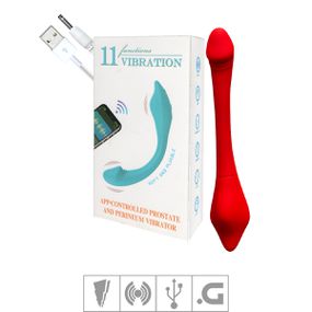 Vibrador Para Casal Recarregáve Soft VP (CD043) - Vermelho - Revender Sex Shop- Sex Shop discreta em BH