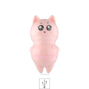 Estimulador Recarregável Formato de Gato VP (ES016). - Rosa - Revender Sex Shop com menor preço de BH
