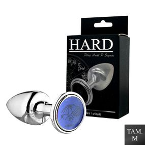 Plug Metálico M Signos Aquário (HA163AQ) - Cromado - Revender Sex Shop com menor preço de BH